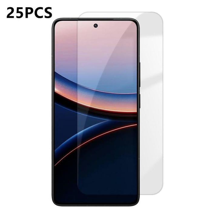 25 láminas de vidrio templado HD antihuellas de aluminio de alta calidad con protección semitransparente., For Xiaomi 17 Max 5G, For Redmi K90 Max 5G, For Xiaomi 17 Ultra, For Redmi K90, For Redmi K90 Pro Max, For Xiaomi 17 Pro Max                     ...
