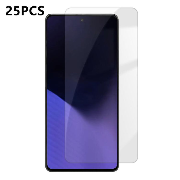25 láminas de vidrio templado HD antihuellas de aluminio de alta calidad con protección semitransparente., For Xiaomi 17 Max 5G, For Redmi K90 Max 5G, For Xiaomi 17 Ultra, For Redmi K90, For Redmi K90 Pro Max, For Xiaomi 17 Pro Max                     ...