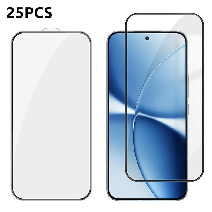 25 láminas de vidrio templado HD de alta calidad, con acabado de aluminio, cobertura total, antihuellas y serigrafía., For Xiaomi 17 Max 5G, For Redmi K90 Max 5G, For Xiaomi Poco C81 Pro 4G, For Redmi R70m 5G, For Redmi R70 5G, For Xiaomi 17T 5G       ...
