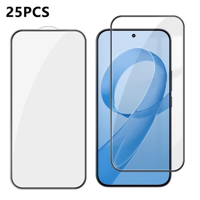 25 láminas de vidrio templado HD de alta calidad, con acabado de aluminio, cobertura total, antihuellas y serigrafía., For Xiaomi 17 Max 5G, For Redmi K90 Max 5G, For Xiaomi Poco C81 Pro 4G, For Redmi R70m 5G, For Redmi R70 5G, For Xiaomi 17T 5G       ...