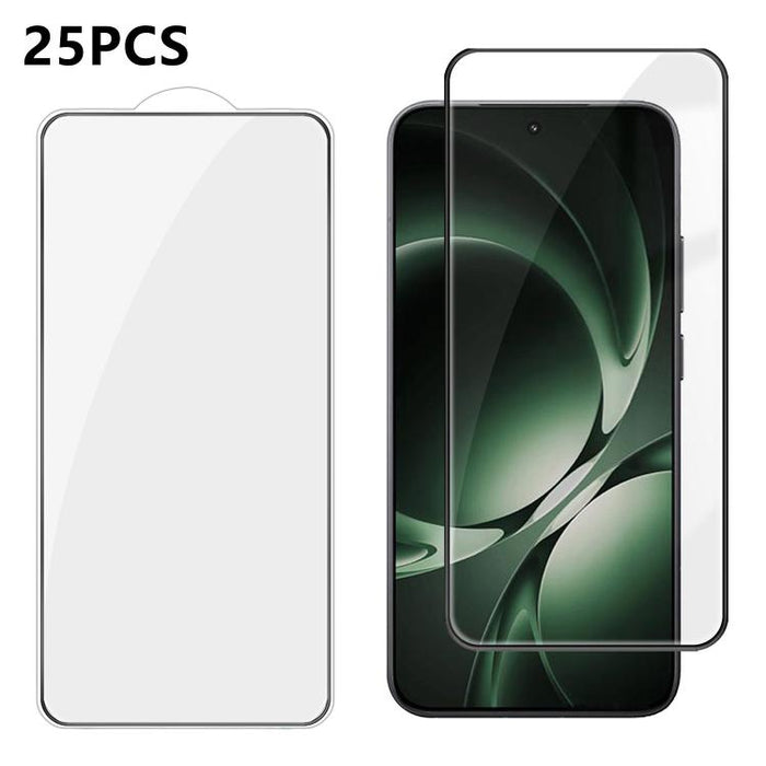 25 láminas de vidrio templado HD de alta calidad, con acabado de aluminio, cobertura total, antihuellas y serigrafía., For Xiaomi 17 Max 5G, For Redmi K90 Max 5G, For Xiaomi Poco C81 Pro 4G, For Redmi R70m 5G, For Redmi R70 5G, For Xiaomi 17T 5G       ...