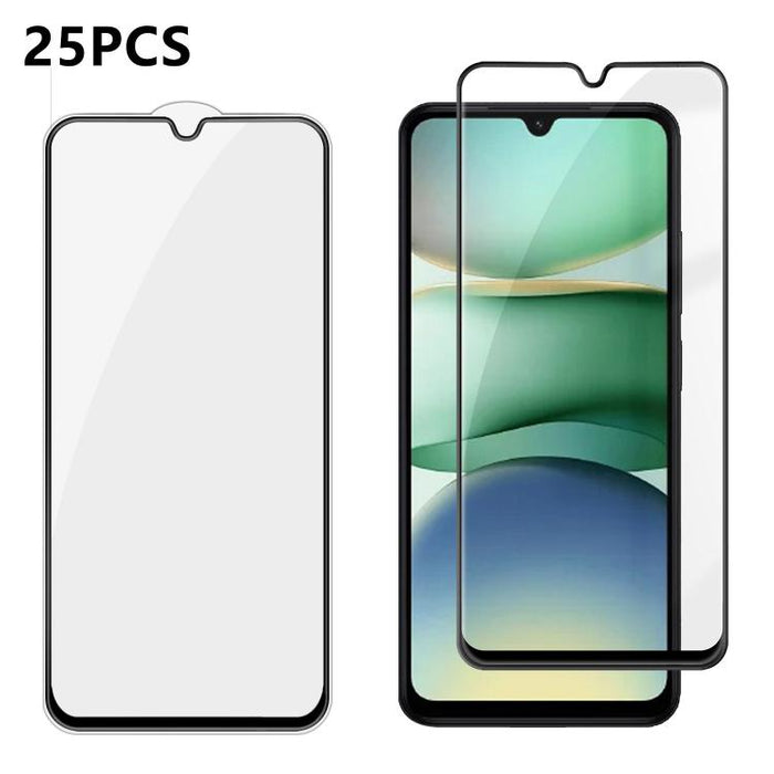 25 láminas de vidrio templado HD de alta calidad, con acabado de aluminio, cobertura total, antihuellas y serigrafía., For Xiaomi 17 Max 5G, For Redmi K90 Max 5G, For Xiaomi Poco C81 Pro 4G, For Redmi R70m 5G, For Redmi R70 5G, For Xiaomi 17T 5G       ...