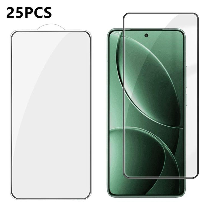 25 láminas de vidrio templado HD de alta calidad, con acabado de aluminio, cobertura total, antihuellas y serigrafía., For Xiaomi 17 Max 5G, For Redmi K90 Max 5G, For Xiaomi Poco C81 Pro 4G, For Redmi R70m 5G, For Redmi R70 5G, For Xiaomi 17T 5G       ...