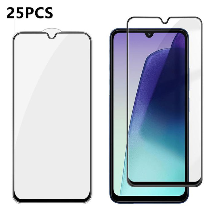 25 láminas de vidrio templado HD de alta calidad, con acabado de aluminio, cobertura total, antihuellas y serigrafía., For Xiaomi 17 Max 5G, For Redmi K90 Max 5G, For Xiaomi Poco C81 Pro 4G, For Redmi R70m 5G, For Redmi R70 5G, For Xiaomi 17T 5G       ...