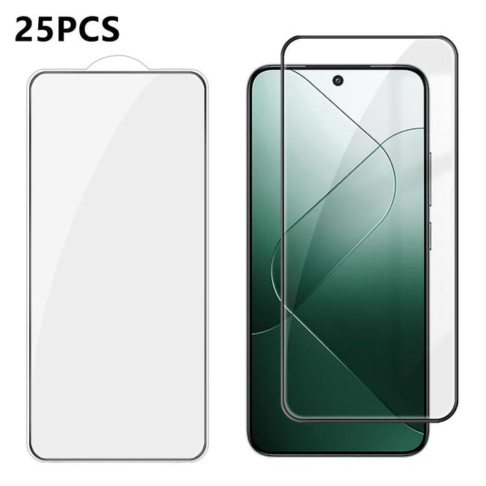 25 láminas de vidrio templado HD de alta calidad, con acabado de aluminio, cobertura total, antihuellas y serigrafía., For Xiaomi 17 Max 5G, For Redmi K90 Max 5G, For Xiaomi Poco C81 Pro 4G, For Redmi R70m 5G, For Redmi R70 5G, For Xiaomi 17T 5G       ...