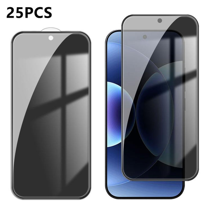 25 láminas de vidrio templado de alta calidad con acabado de aluminio, cobertura total, antihuellas y serigrafía para mayor privacidad., For Xiaomi 17 Max 5G, For Redmi K90 Max 5G, For Xiaomi Poco C81 Pro 4G, For Redmi R70m 5G, For Redmi R70 5G        ...
