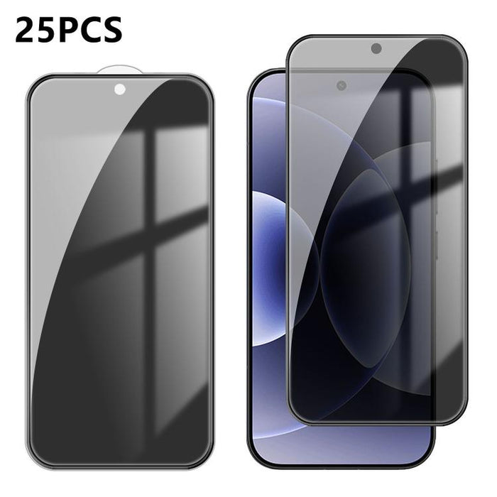 25 láminas de vidrio templado de alta calidad con acabado de aluminio, cobertura total, antihuellas y serigrafía para mayor privacidad., For Xiaomi 17 Max 5G, For Redmi K90 Max 5G, For Xiaomi Poco C81 Pro 4G, For Redmi R70m 5G, For Redmi R70 5G        ...