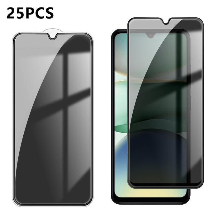 25 láminas de vidrio templado de alta calidad con acabado de aluminio, cobertura total, antihuellas y serigrafía para mayor privacidad., For Xiaomi 17 Max 5G, For Redmi K90 Max 5G, For Xiaomi Poco C81 Pro 4G, For Redmi R70m 5G, For Redmi R70 5G        ...