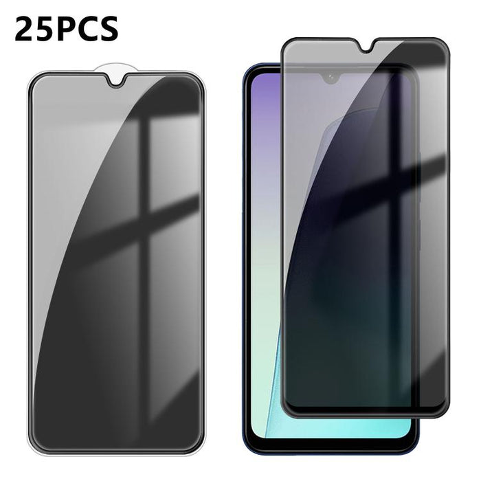 25 láminas de vidrio templado de alta calidad con acabado de aluminio, cobertura total, antihuellas y serigrafía para mayor privacidad., For Xiaomi 17 Max 5G, For Redmi K90 Max 5G, For Xiaomi Poco C81 Pro 4G, For Redmi R70m 5G, For Redmi R70 5G        ...