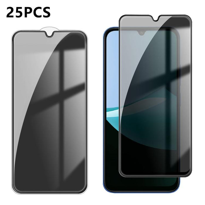 25 láminas de vidrio templado de alta calidad con acabado de aluminio, cobertura total, antihuellas y serigrafía para mayor privacidad., For Xiaomi 17 Max 5G, For Redmi K90 Max 5G, For Xiaomi Poco C81 Pro 4G, For Redmi R70m 5G, For Redmi R70 5G        ...