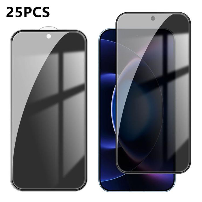 25 láminas de vidrio templado de alta calidad con acabado de aluminio, cobertura total, antihuellas y serigrafía para mayor privacidad., For Xiaomi 17 Max 5G, For Redmi K90 Max 5G, For Xiaomi Poco C81 Pro 4G, For Redmi R70m 5G, For Redmi R70 5G        ...