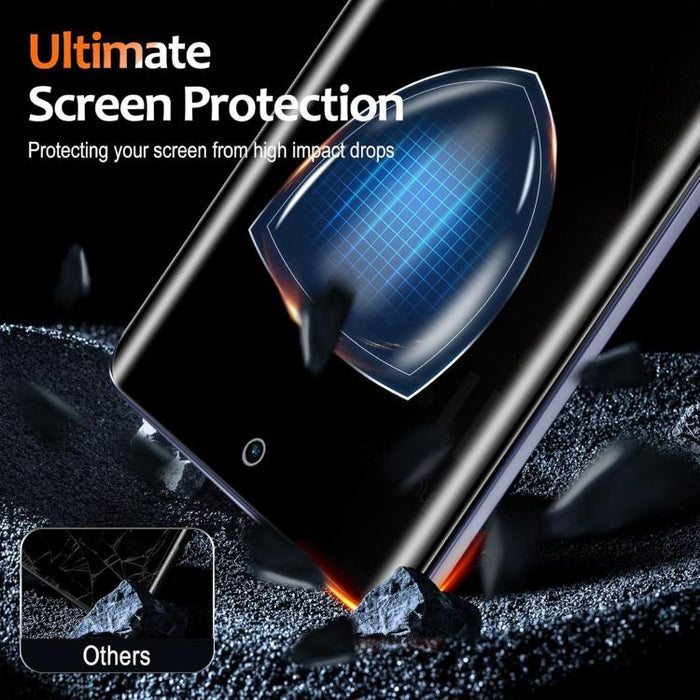 25 láminas de vidrio templado curvado de alta calidad, con protección antihuellas, serigrafiada, de alta cobertura y con acabado de aluminio, que brindan privacidad., For Redmi Note 15 4G / 5G Global 164mm, For Redmi Note 15 Pro+ Global 163.3mm        ...