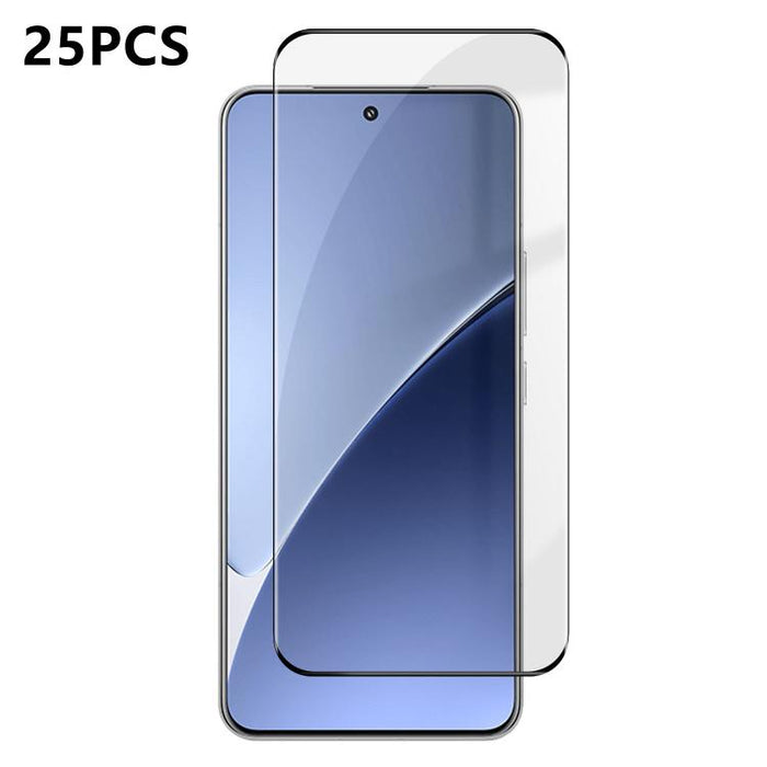 25 láminas de vidrio templado curvado HD de alta calidad, con acabado de aluminio, cobertura total, antihuellas y serigrafía., For Redmi Note 15 4G / 5G Global 164mm, For Redmi Note 15 Pro+ Global 163.3mm, For Xiaomi 15S Pro, For Xiaomi Poco X7        ...