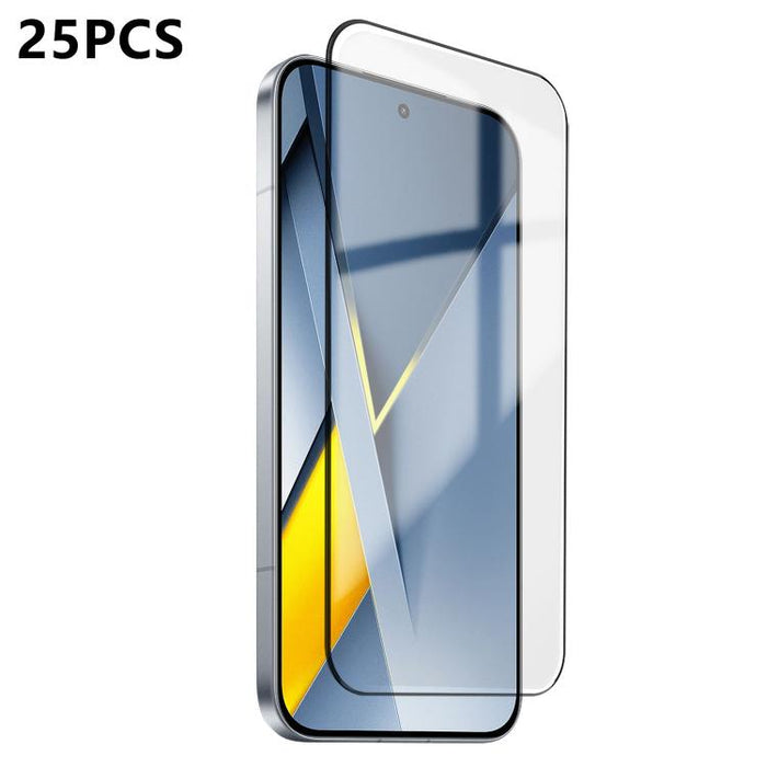 25 láminas de vidrio templado de alta alúmina ultrafinas con impresión ultrasónica HD y adhesivo completo., For Xiaomi Poco F8 Ultra, For Redmi Note 15 Pro 4G Global 163.2mm, For Xiaomi Poco F8 Pro, For Redmi K90 Pro Max Champion Edition, For Redmi K90...
