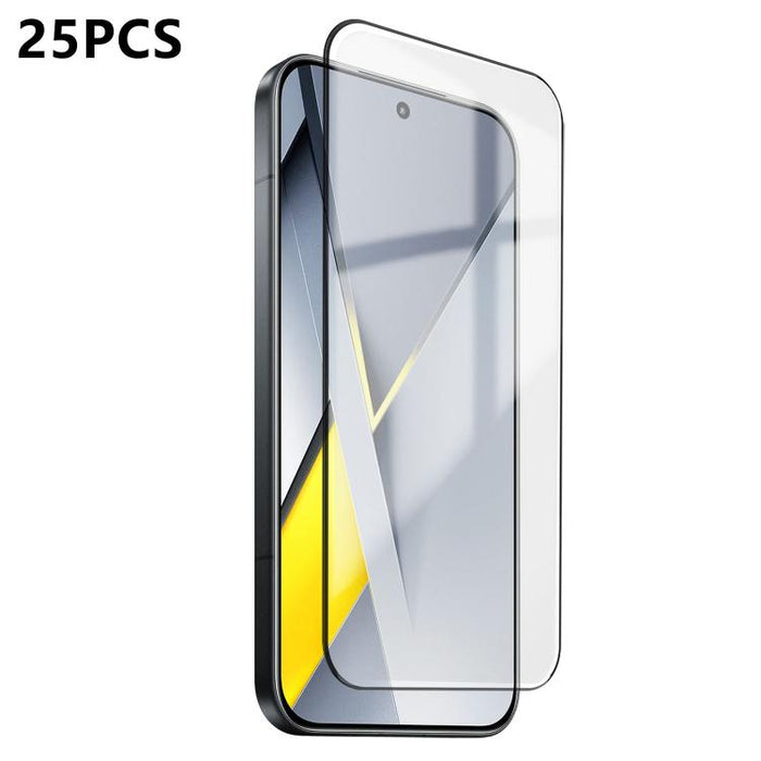 25 láminas de vidrio templado de alta alúmina ultrafinas con impresión ultrasónica HD y adhesivo completo., For Xiaomi Poco F8 Ultra, For Redmi Note 15 Pro 4G Global 163.2mm, For Xiaomi Poco F8 Pro, For Redmi K90 Pro Max Champion Edition, For Redmi K90...