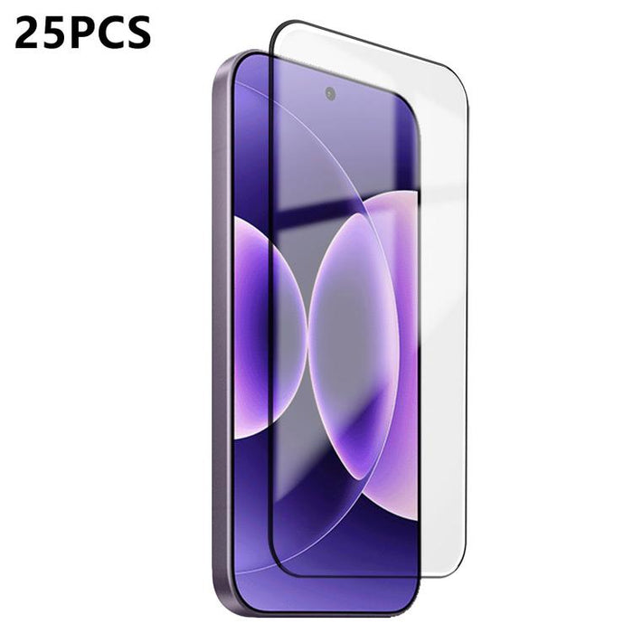 25 láminas de vidrio templado de alta alúmina ultrafinas con impresión ultrasónica HD y adhesivo completo., For Xiaomi Poco F8 Ultra, For Redmi Note 15 Pro 4G Global 163.2mm, For Xiaomi Poco F8 Pro, For Redmi K90 Pro Max Champion Edition, For Redmi K90...