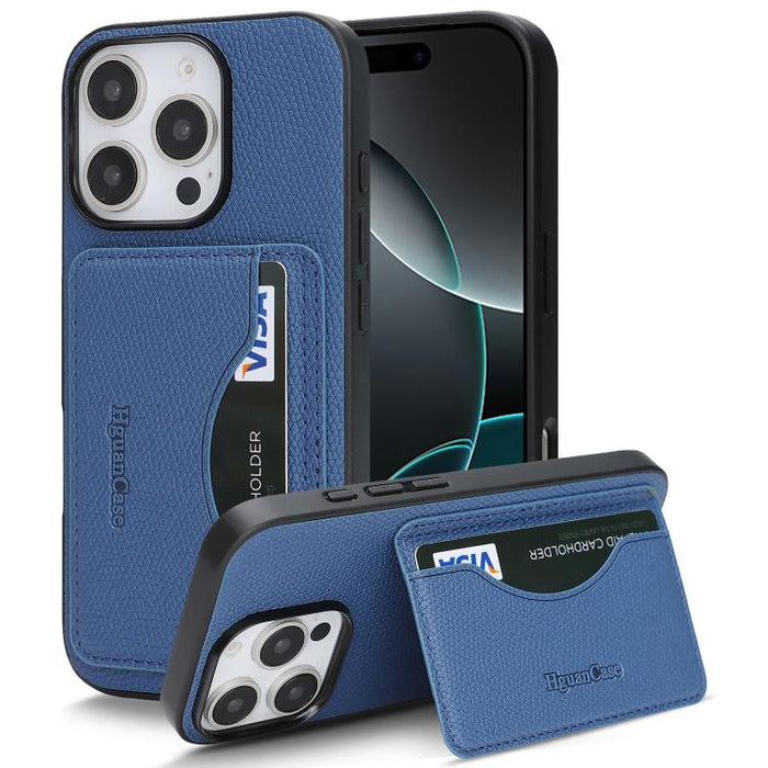 Funda trasera para teléfono con tarjetero magnético de piel vegana estilo retro, For iPhone 17e / 16e, For iPhone 17 Pro Max, For iPhone 17 Pro, For iPhone 17, For iPhone 16 Pro Max, For iPhone 16 Pro, For iPhone 16 Plus, For iPhone 16