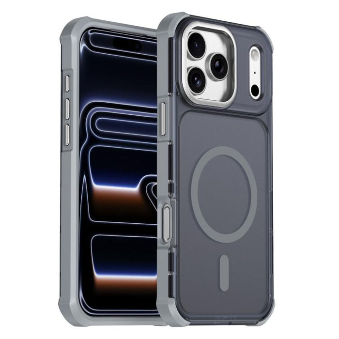 Funda para teléfono magnética semitransparente con acabado mate y protección antichoque en las cuatro esquinas, con tacto suave al tacto., For iPhone 17e / 16e, For iPhone 17 Pro Max, For iPhone 17 Pro, For iPhone 17, For iPhone Air, For iPhone 16 Pro ...
