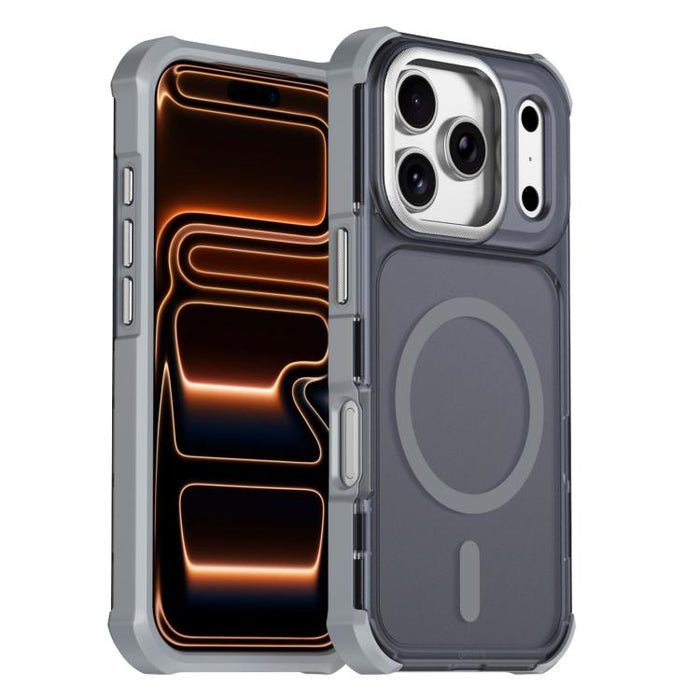 Funda para teléfono magnética semitransparente con acabado mate y protección antichoque en las cuatro esquinas, con tacto suave al tacto., For iPhone 17e / 16e, For iPhone 17 Pro Max, For iPhone 17 Pro, For iPhone 17, For iPhone Air, For iPhone 16 Pro ...