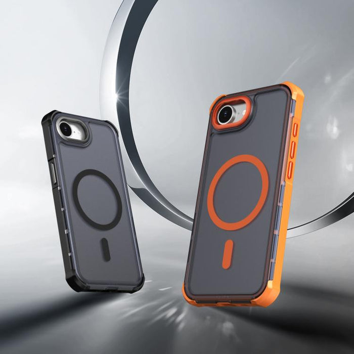 Funda para teléfono magnética semitransparente con acabado mate y protección antichoque en las cuatro esquinas, con tacto suave al tacto., For iPhone 17e / 16e, For iPhone 17 Pro Max, For iPhone 17 Pro, For iPhone 17, For iPhone Air, For iPhone 16 Pro ...