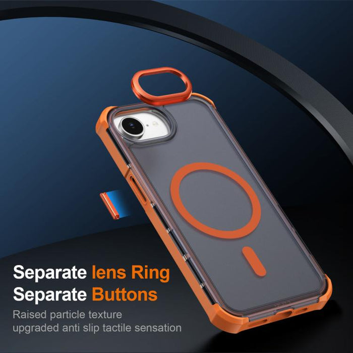 Funda para teléfono magnética semitransparente con acabado mate y protección antichoque en las cuatro esquinas, con tacto suave al tacto., For iPhone 17e / 16e, For iPhone 17 Pro Max, For iPhone 17 Pro, For iPhone 17, For iPhone Air, For iPhone 16 Pro ...