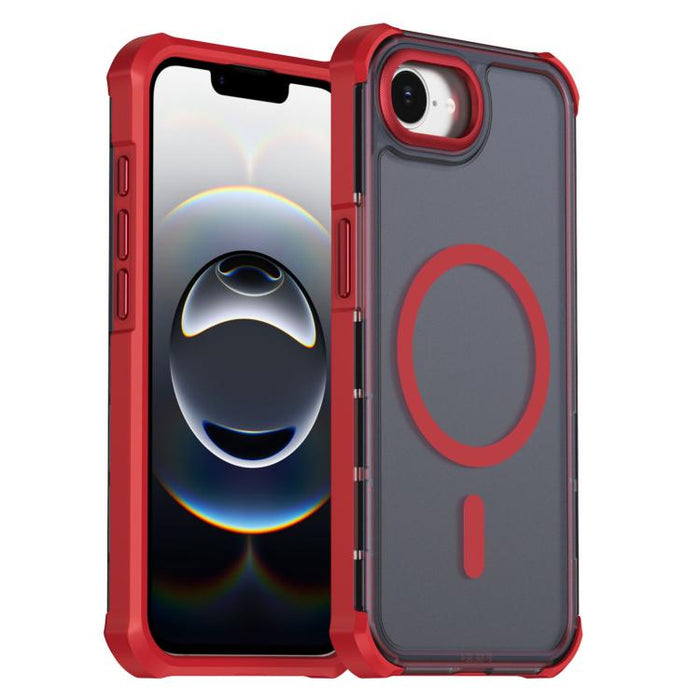 Funda para teléfono magnética semitransparente con acabado mate y protección antichoque en las cuatro esquinas, con tacto suave al tacto., For iPhone 17e / 16e, For iPhone 17 Pro Max, For iPhone 17 Pro, For iPhone 17, For iPhone Air, For iPhone 16 Pro ...