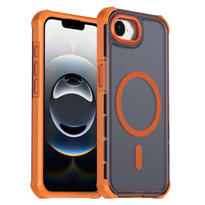 Funda para teléfono magnética semitransparente con acabado mate y protección antichoque en las cuatro esquinas, con tacto suave al tacto., For iPhone 17e / 16e, For iPhone 17 Pro Max, For iPhone 17 Pro, For iPhone 17, For iPhone Air, For iPhone 16 Pro ...