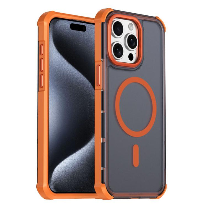 Funda para teléfono magnética semitransparente con acabado mate y protección antichoque en las cuatro esquinas, con tacto suave al tacto., For iPhone 17e / 16e, For iPhone 17 Pro Max, For iPhone 17 Pro, For iPhone 17, For iPhone Air, For iPhone 16 Pro ...
