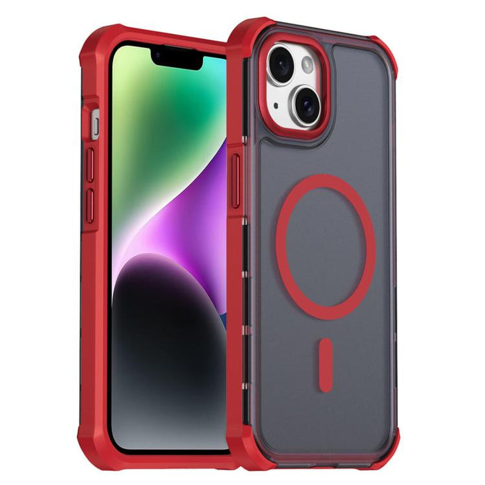 Funda para teléfono magnética semitransparente con acabado mate y protección antichoque en las cuatro esquinas, con tacto suave al tacto., For iPhone 17e / 16e, For iPhone 17 Pro Max, For iPhone 17 Pro, For iPhone 17, For iPhone Air, For iPhone 16 Pro ...