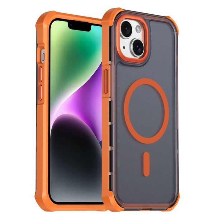Funda para teléfono magnética semitransparente con acabado mate y protección antichoque en las cuatro esquinas, con tacto suave al tacto., For iPhone 17e / 16e, For iPhone 17 Pro Max, For iPhone 17 Pro, For iPhone 17, For iPhone Air, For iPhone 16 Pro ...