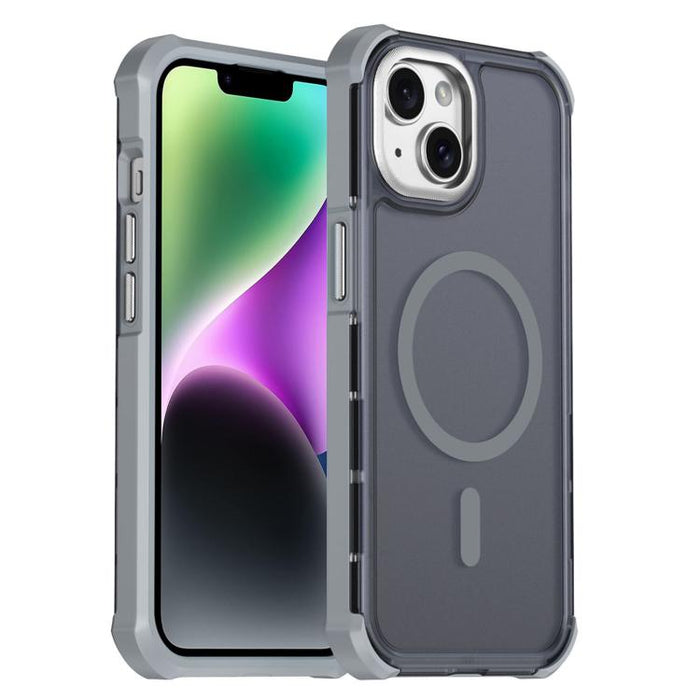Funda para teléfono magnética semitransparente con acabado mate y protección antichoque en las cuatro esquinas, con tacto suave al tacto., For iPhone 17e / 16e, For iPhone 17 Pro Max, For iPhone 17 Pro, For iPhone 17, For iPhone Air, For iPhone 16 Pro ...