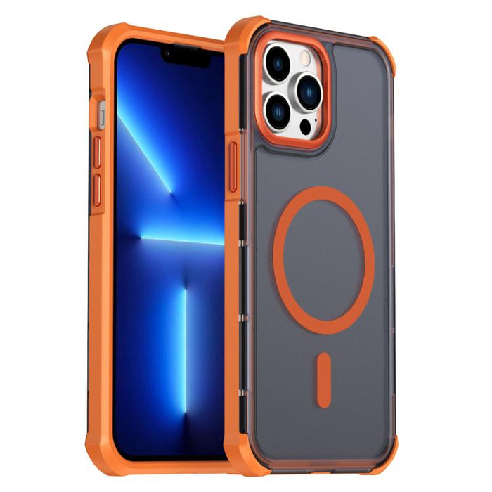 Funda para teléfono magnética semitransparente con acabado mate y protección antichoque en las cuatro esquinas, con tacto suave al tacto., For iPhone 17e / 16e, For iPhone 17 Pro Max, For iPhone 17 Pro, For iPhone 17, For iPhone Air, For iPhone 16 Pro ...