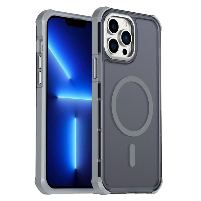 Funda para teléfono magnética semitransparente con acabado mate y protección antichoque en las cuatro esquinas, con tacto suave al tacto., For iPhone 17e / 16e, For iPhone 17 Pro Max, For iPhone 17 Pro, For iPhone 17, For iPhone Air, For iPhone 16 Pro ...