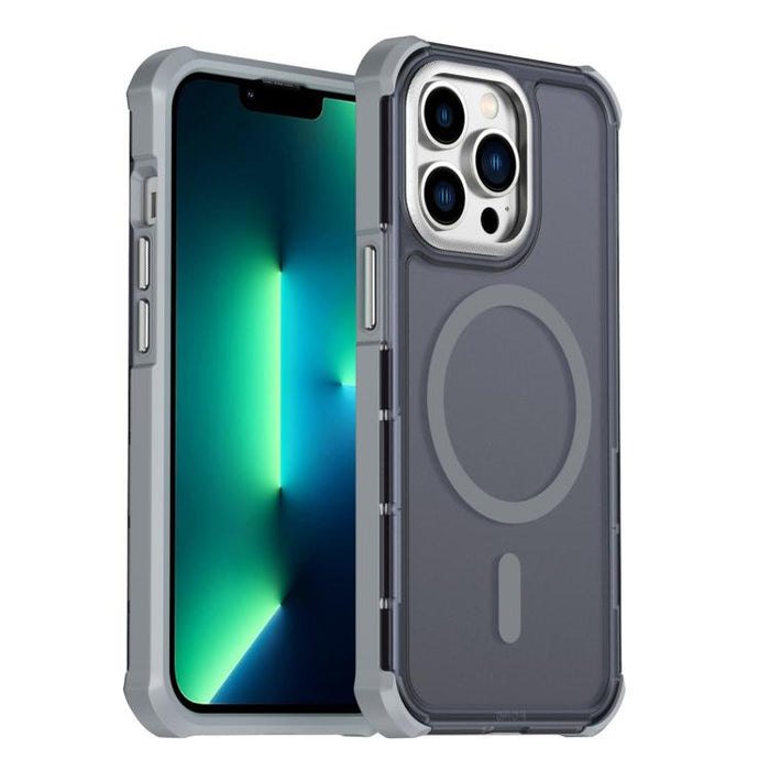 Funda para teléfono magnética semitransparente con acabado mate y protección antichoque en las cuatro esquinas, con tacto suave al tacto., For iPhone 17e / 16e, For iPhone 17 Pro Max, For iPhone 17 Pro, For iPhone 17, For iPhone Air, For iPhone 16 Pro ...