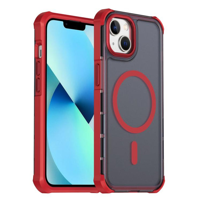 Funda para teléfono magnética semitransparente con acabado mate y protección antichoque en las cuatro esquinas, con tacto suave al tacto., For iPhone 17e / 16e, For iPhone 17 Pro Max, For iPhone 17 Pro, For iPhone 17, For iPhone Air, For iPhone 16 Pro ...