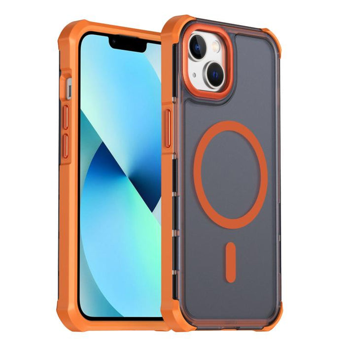Funda para teléfono magnética semitransparente con acabado mate y protección antichoque en las cuatro esquinas, con tacto suave al tacto., For iPhone 17e / 16e, For iPhone 17 Pro Max, For iPhone 17 Pro, For iPhone 17, For iPhone Air, For iPhone 16 Pro ...