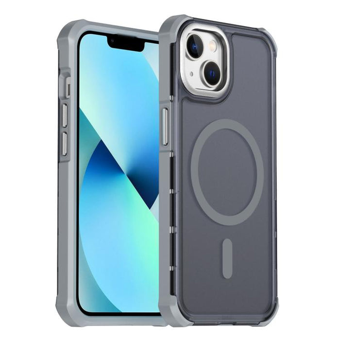 Funda para teléfono magnética semitransparente con acabado mate y protección antichoque en las cuatro esquinas, con tacto suave al tacto., For iPhone 17e / 16e, For iPhone 17 Pro Max, For iPhone 17 Pro, For iPhone 17, For iPhone Air, For iPhone 16 Pro ...