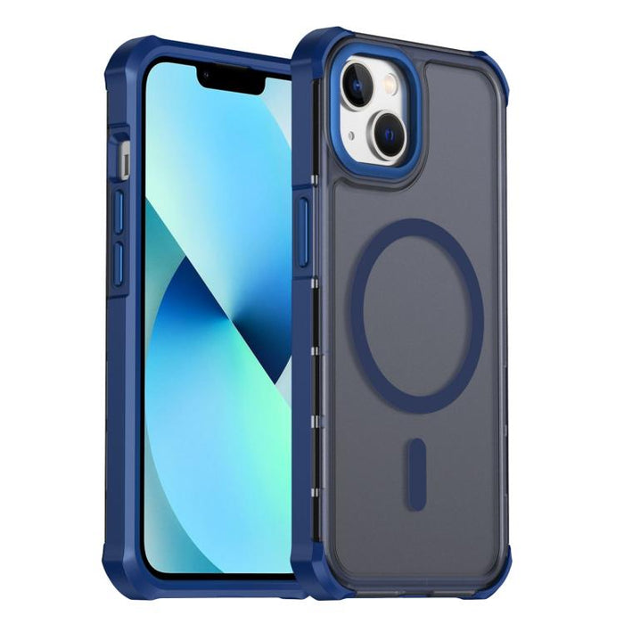 Funda para teléfono magnética semitransparente con acabado mate y protección antichoque en las cuatro esquinas, con tacto suave al tacto., For iPhone 17e / 16e, For iPhone 17 Pro Max, For iPhone 17 Pro, For iPhone 17, For iPhone Air, For iPhone 16 Pro ...