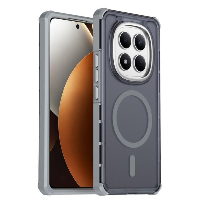 Funda para teléfono magnética semitransparente con acabado mate y protección antichoque en las cuatro esquinas, con tacto suave al tacto., For Redmi Note 15 Pro+ 5G Global 163.3mm, For Redmi Note 15 4G / 5G Global 164mm                                 ...