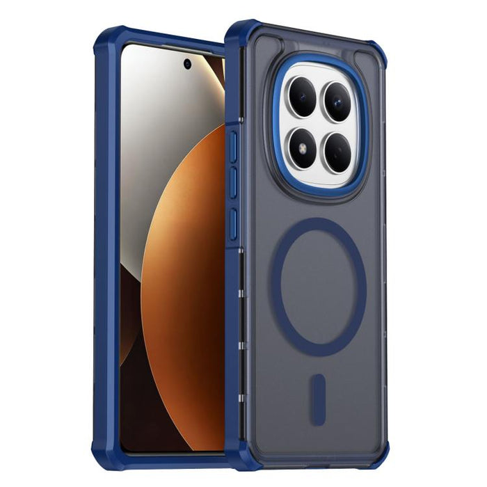 Funda para teléfono magnética semitransparente con acabado mate y protección antichoque en las cuatro esquinas, con tacto suave al tacto., For Redmi Note 15 Pro+ 5G Global 163.3mm, For Redmi Note 15 4G / 5G Global 164mm                                 ...