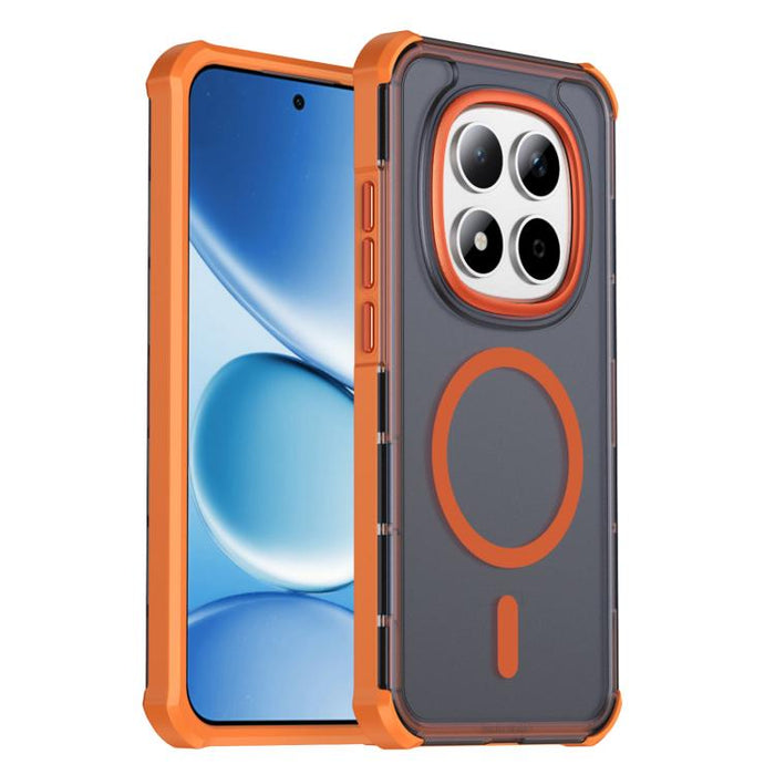 Funda para teléfono magnética semitransparente con acabado mate y protección antichoque en las cuatro esquinas, con tacto suave al tacto., For Redmi Note 15 Pro+ 5G Global 163.3mm, For Redmi Note 15 4G / 5G Global 164mm                                 ...