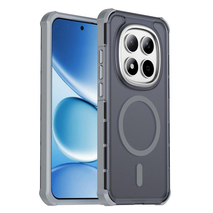 Funda para teléfono magnética semitransparente con acabado mate y protección antichoque en las cuatro esquinas, con tacto suave al tacto., For Redmi Note 15 Pro+ 5G Global 163.3mm, For Redmi Note 15 4G / 5G Global 164mm                                 ...