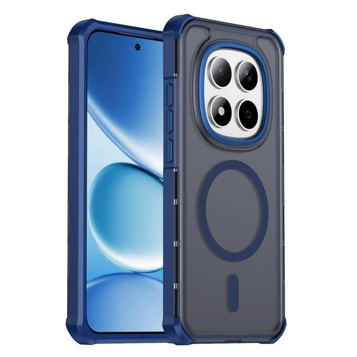 Funda para teléfono magnética semitransparente con acabado mate y protección antichoque en las cuatro esquinas, con tacto suave al tacto., For Redmi Note 15 Pro+ 5G Global 163.3mm, For Redmi Note 15 4G / 5G Global 164mm                                 ...