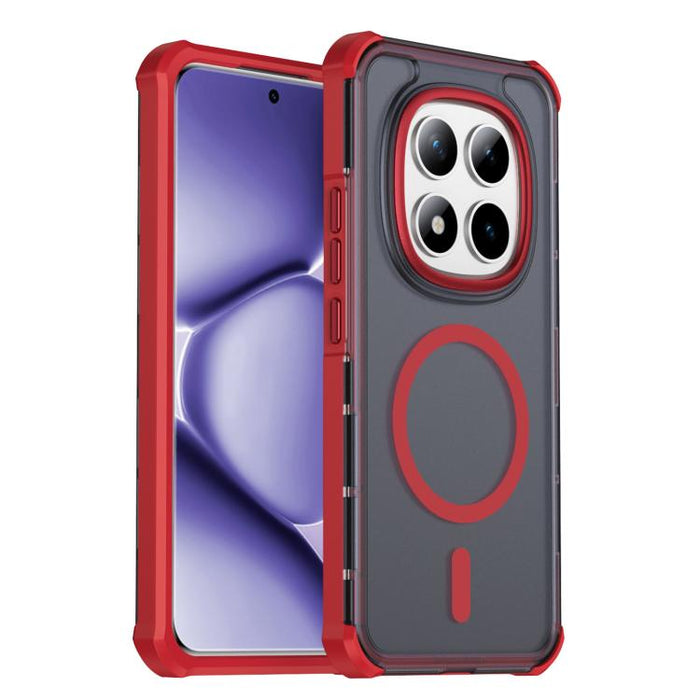 Funda para teléfono magnética semitransparente con acabado mate y protección antichoque en las cuatro esquinas, con tacto suave al tacto., For Redmi Note 15 Pro+ 5G Global 163.3mm, For Redmi Note 15 4G / 5G Global 164mm                                 ...