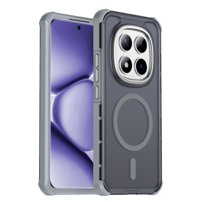 Funda para teléfono magnética semitransparente con acabado mate y protección antichoque en las cuatro esquinas, con tacto suave al tacto., For Redmi Note 15 Pro+ 5G Global 163.3mm, For Redmi Note 15 4G / 5G Global 164mm                                 ...