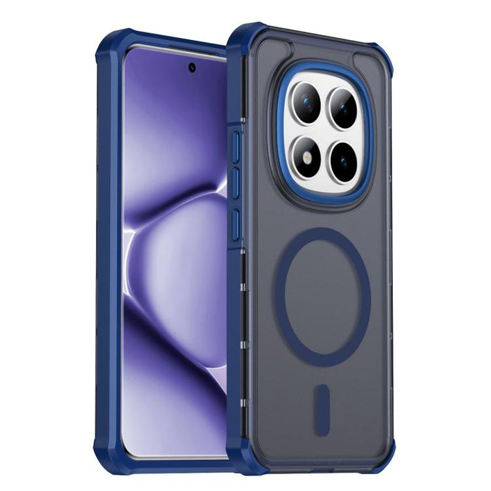 Funda para teléfono magnética semitransparente con acabado mate y protección antichoque en las cuatro esquinas, con tacto suave al tacto., For Redmi Note 15 Pro+ 5G Global 163.3mm, For Redmi Note 15 4G / 5G Global 164mm                                 ...