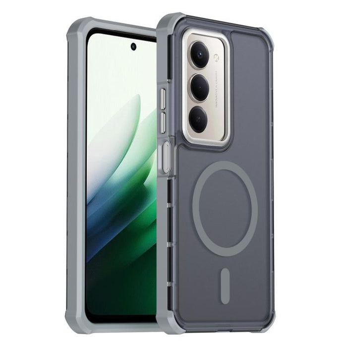 Funda para teléfono magnética semitransparente con acabado mate y protección antichoque en las cuatro esquinas, con tacto suave al tacto., For Redmi Note 15 Pro+ 5G Global 163.3mm, For Redmi Note 15 4G / 5G Global 164mm                                 ...