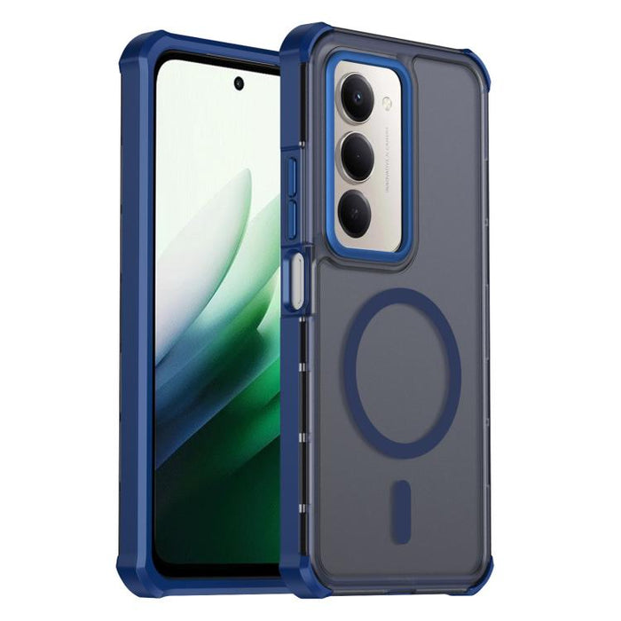 Funda para teléfono magnética semitransparente con acabado mate y protección antichoque en las cuatro esquinas, con tacto suave al tacto., For Redmi Note 15 Pro+ 5G Global 163.3mm, For Redmi Note 15 4G / 5G Global 164mm                                 ...