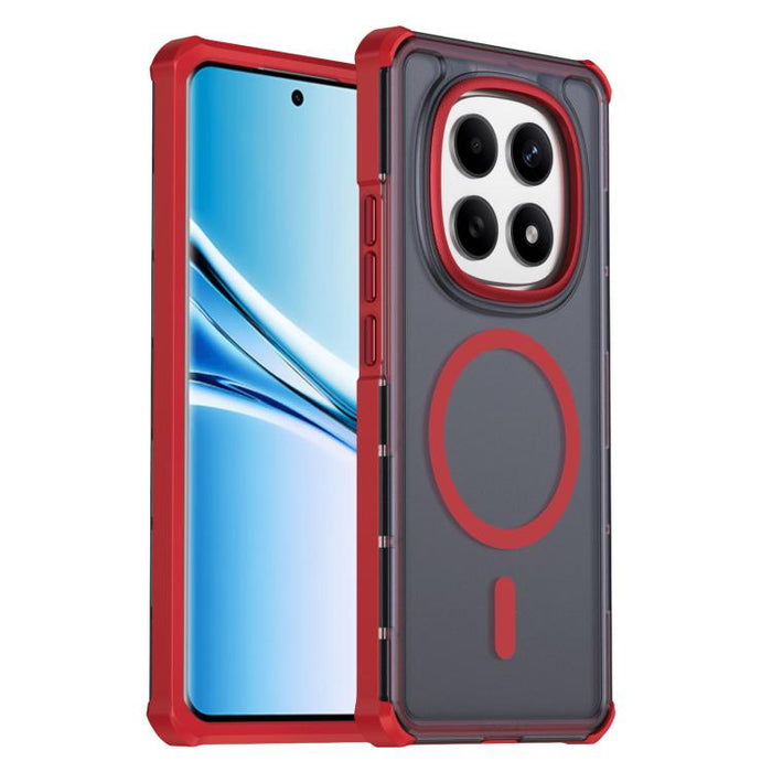 Funda para teléfono magnética semitransparente con acabado mate y protección antichoque en las cuatro esquinas, con tacto suave al tacto., For Redmi Note 15 Pro+ 5G Global 163.3mm, For Redmi Note 15 4G / 5G Global 164mm                                 ...