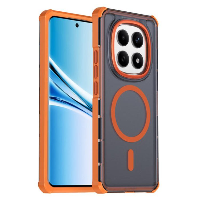 Funda para teléfono magnética semitransparente con acabado mate y protección antichoque en las cuatro esquinas, con tacto suave al tacto., For Redmi Note 15 Pro+ 5G Global 163.3mm, For Redmi Note 15 4G / 5G Global 164mm                                 ...
